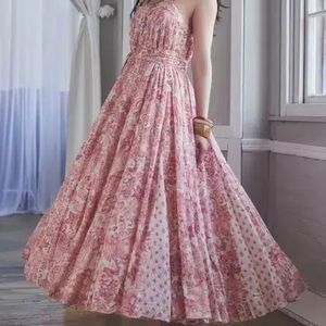 Floral Pink Maxi Dress